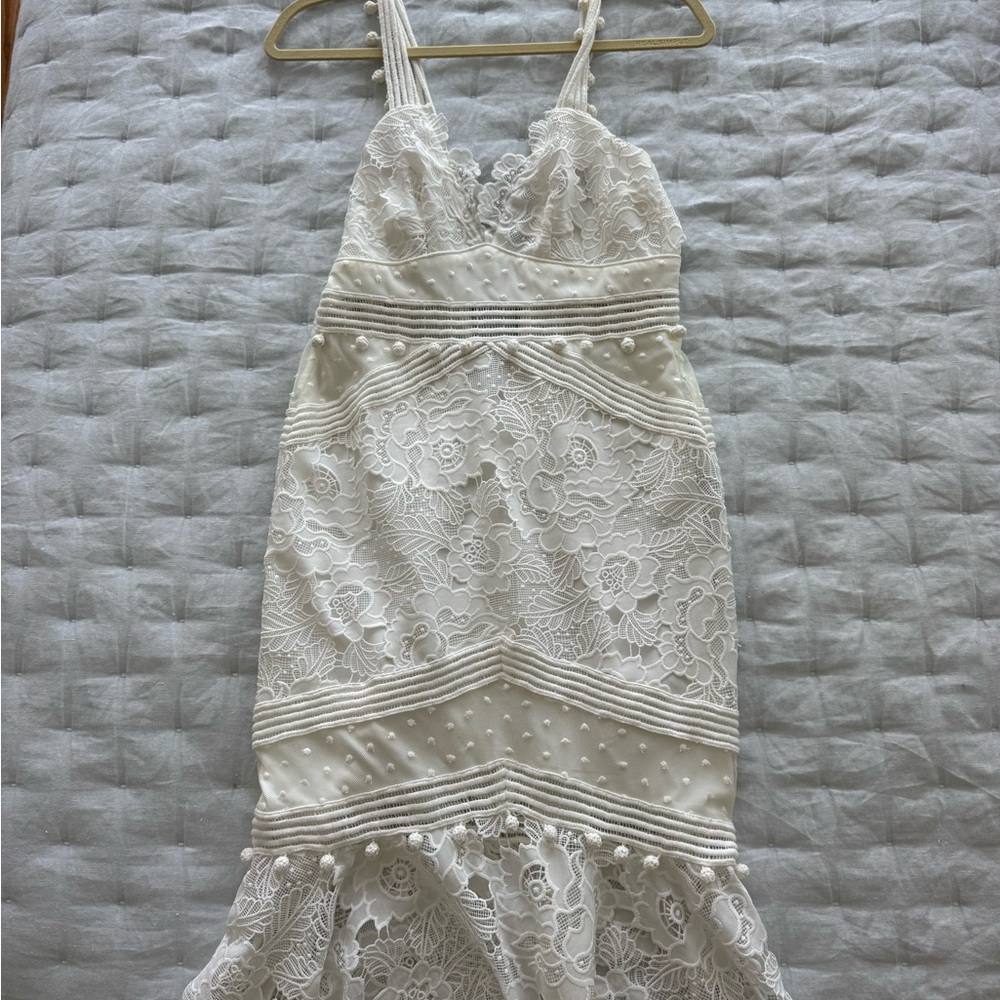 Saylor Xs White Lace Dress